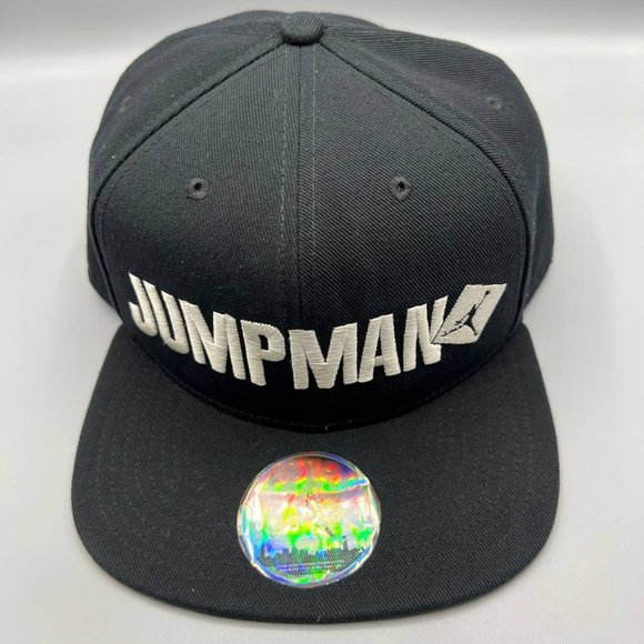 Air Jordan Hat Men Black Jumpman Script‎ Snap Back Cap - Picture 1 of 7